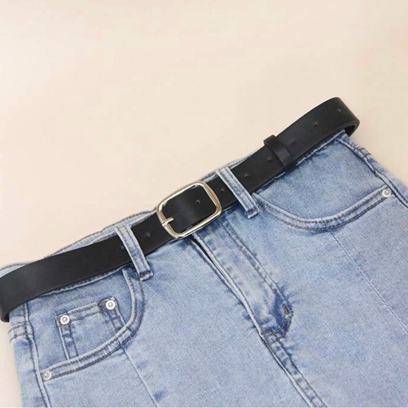 Shein Women's Pu Leather Belt in Black, Size 80 - Picture 2 of 7